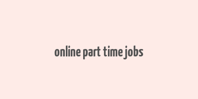 online part time jobs