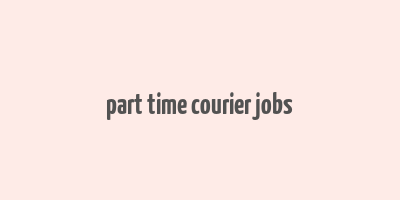 part time courier jobs