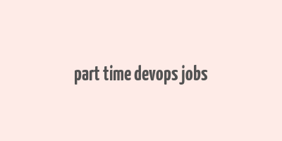 part time devops jobs