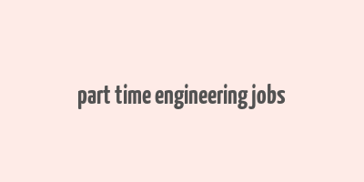 part time engineering jobs