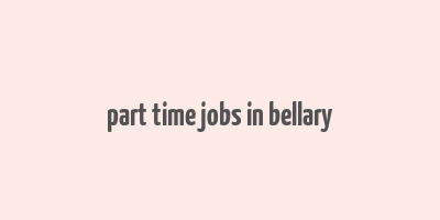 part time jobs in bellary