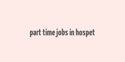 part time jobs in hospet