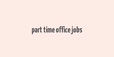 part time office jobs