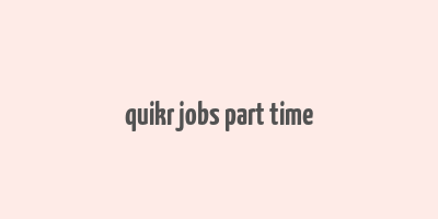 quikr jobs part time