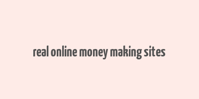 real online money making sites