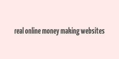 real online money making websites