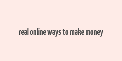 real online ways to make money