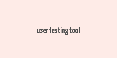 user testing tool