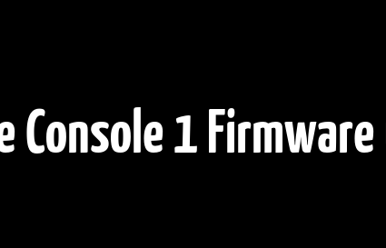 Softube Console 1 Firmware update
