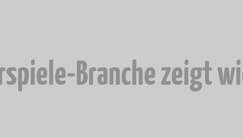 Computerspiele-Branche zeigt wie es geht