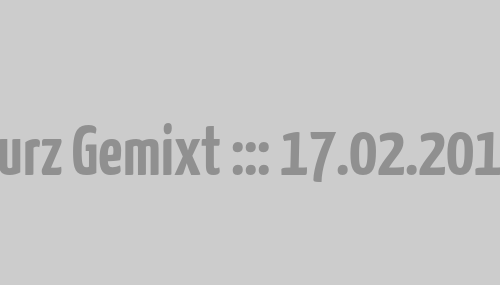 Kurz Gemixt ::: 17.02.2013