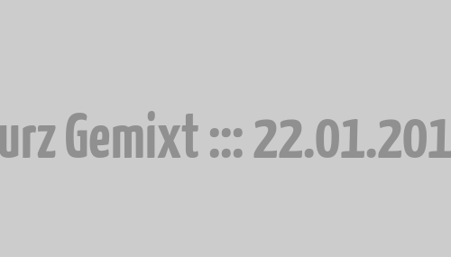 Kurz Gemixt ::: 22.01.2013