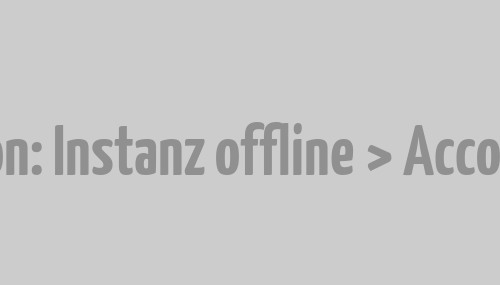 Mastodon: Instanz offline > Account weg
