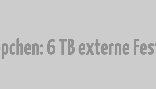 Schnäppchen: 6 TB externe Festplatte