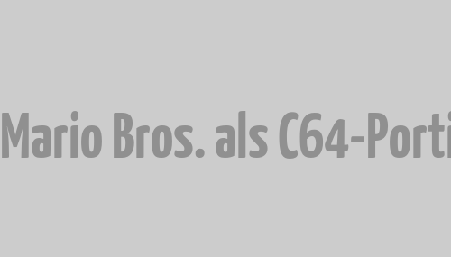 Super Mario Bros. als C64-Portierung