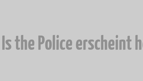 This Is the Police erscheint heute