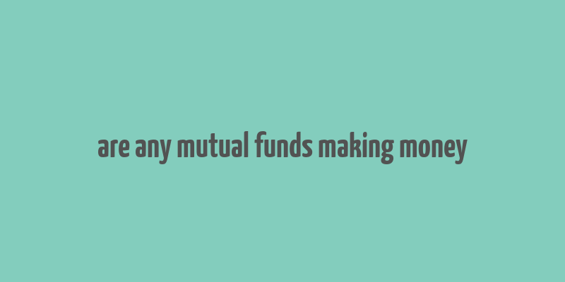 are any mutual funds making money