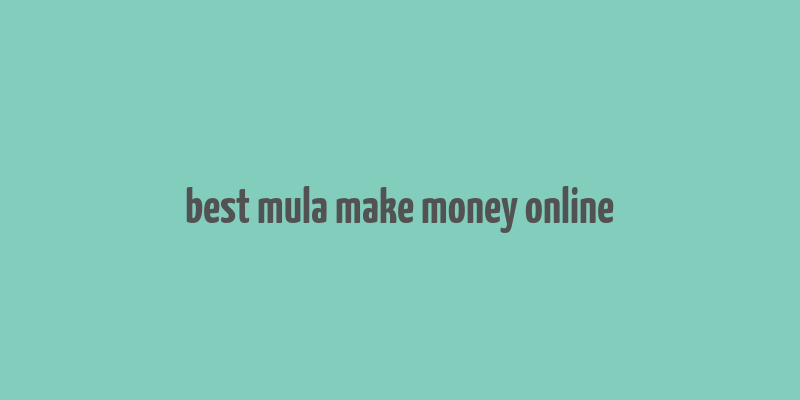 best mula make money online