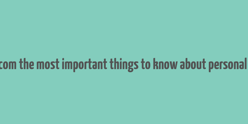 cinoko.com the most important things to know about personal finance