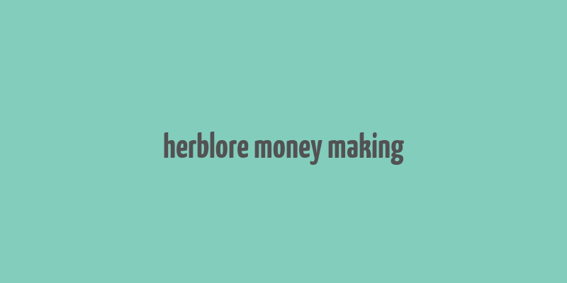 herblore money making