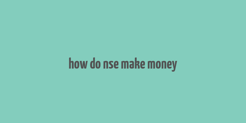 how do nse make money