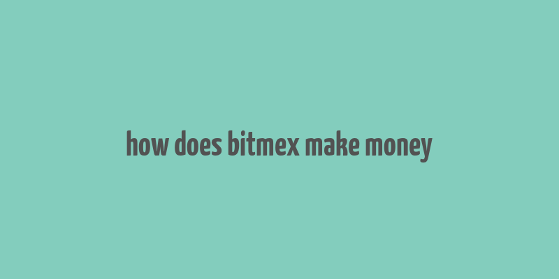 how does bitmex make money