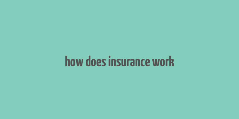 how does insurance work