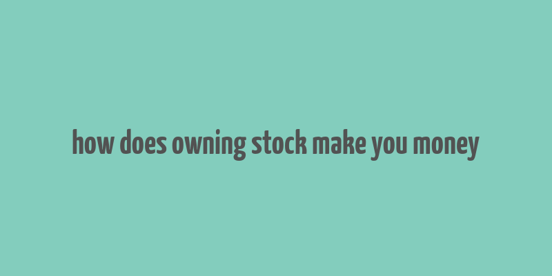 how does owning stock make you money