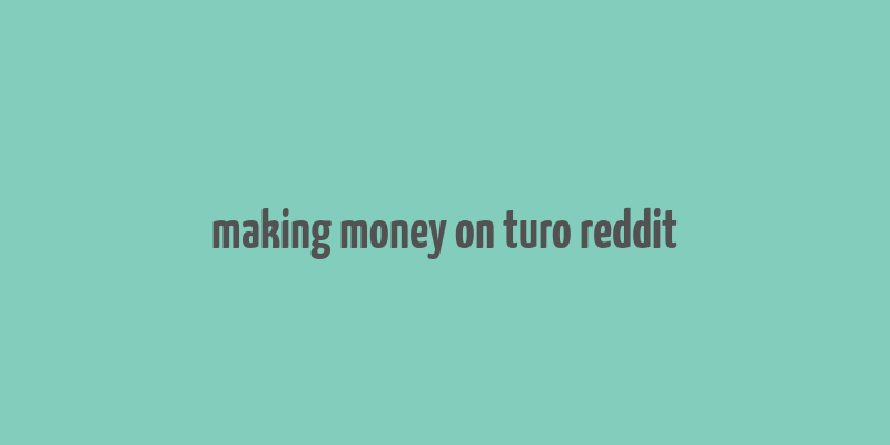 making money on turo reddit