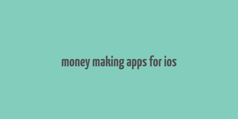 money making apps for ios