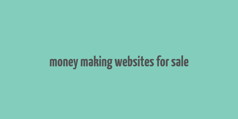 money making websites for sale