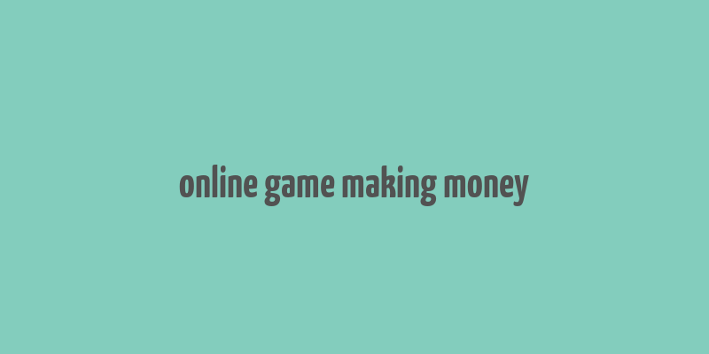 online game making money