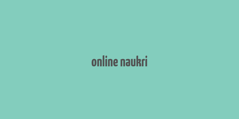 online naukri