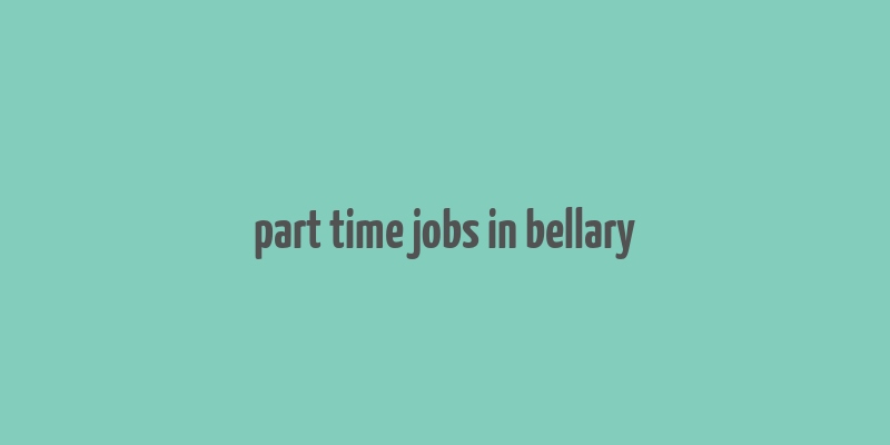 part time jobs in bellary