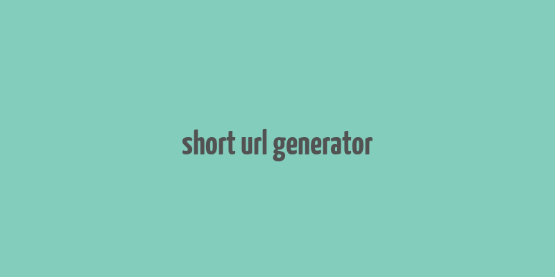 short url generator