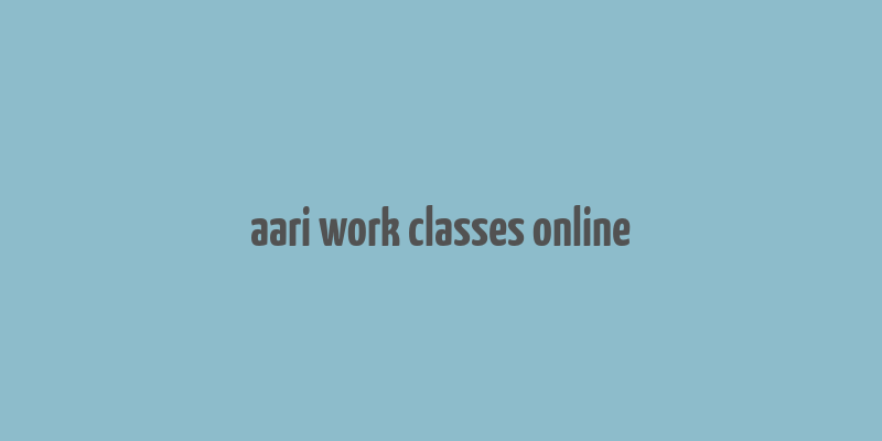 aari work classes online