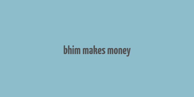 bhim makes money