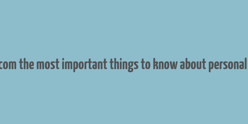 cinoko.com the most important things to know about personal finance