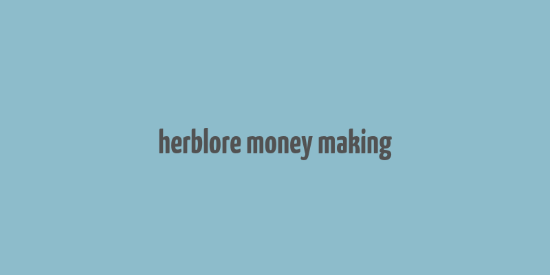 herblore money making