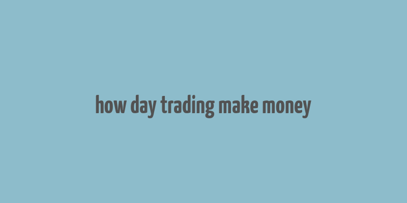 how day trading make money