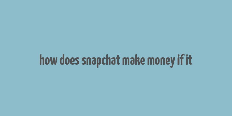 how does snapchat make money if it& 39