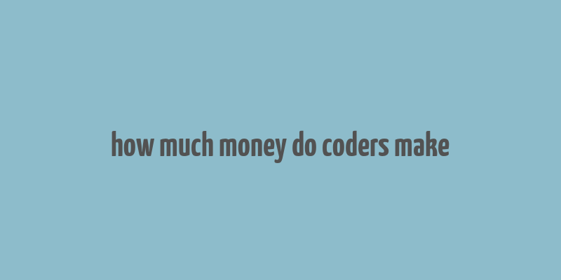 how much money do coders make