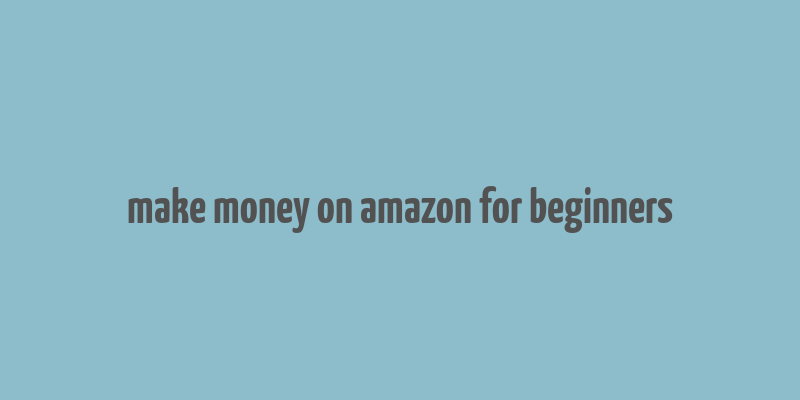 make money on amazon for beginners