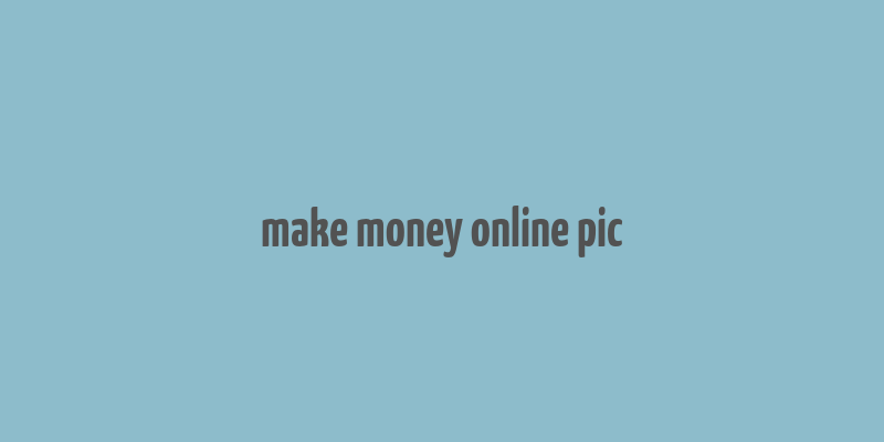 make money online pic