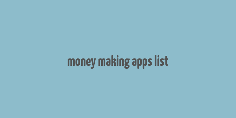 money making apps list