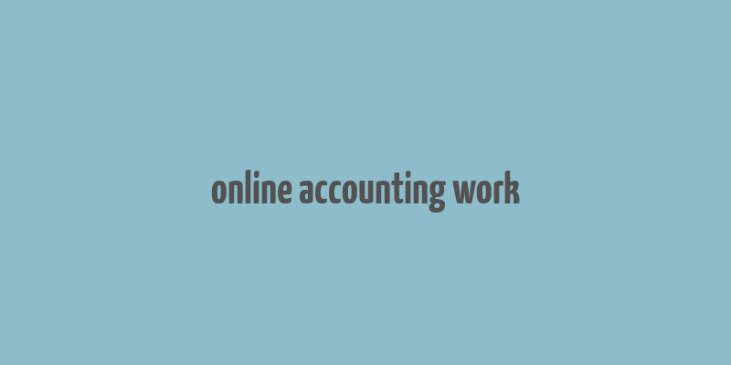 online accounting work