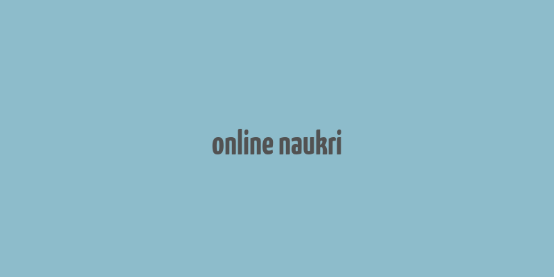 online naukri