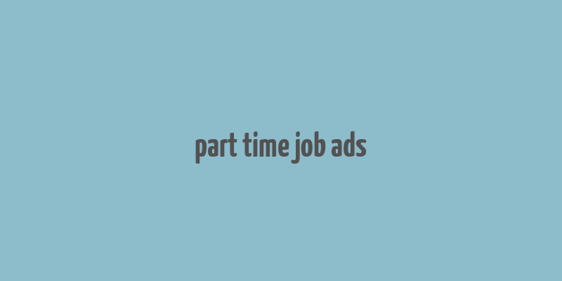 part time job ads