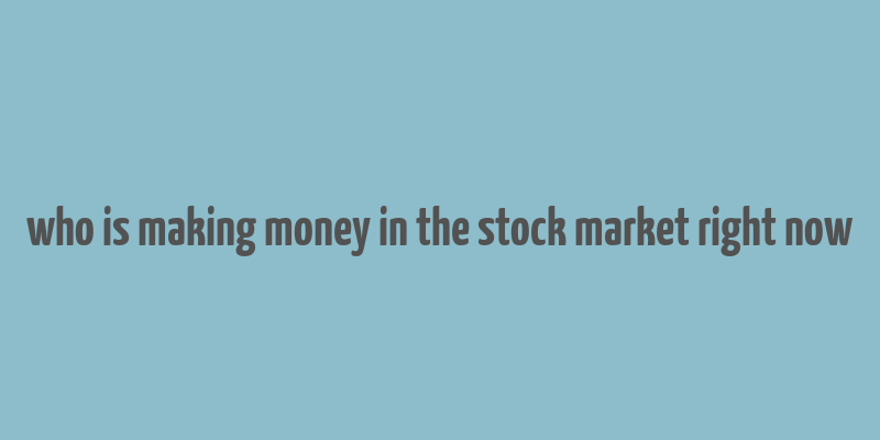 who is making money in the stock market right now