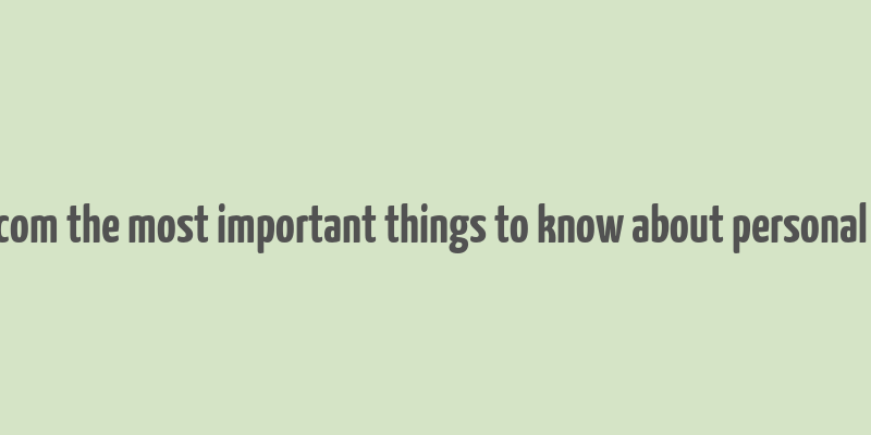 cinoko.com the most important things to know about personal finance